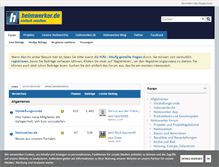 Tablet Screenshot of forum.heimwerker.de